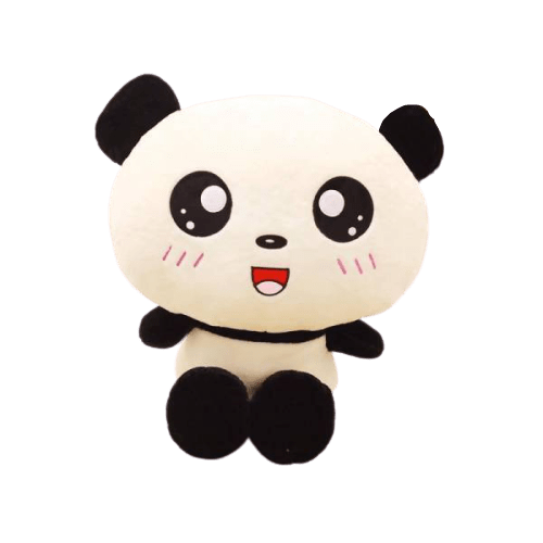 Black Panda Bear Plush