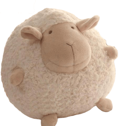 Boule de mouton en peluche