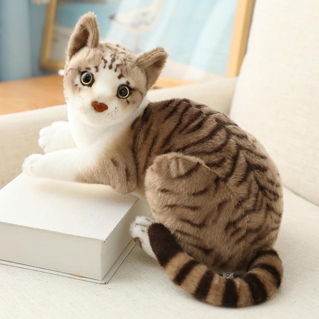 Stuffed Cat with Stripes