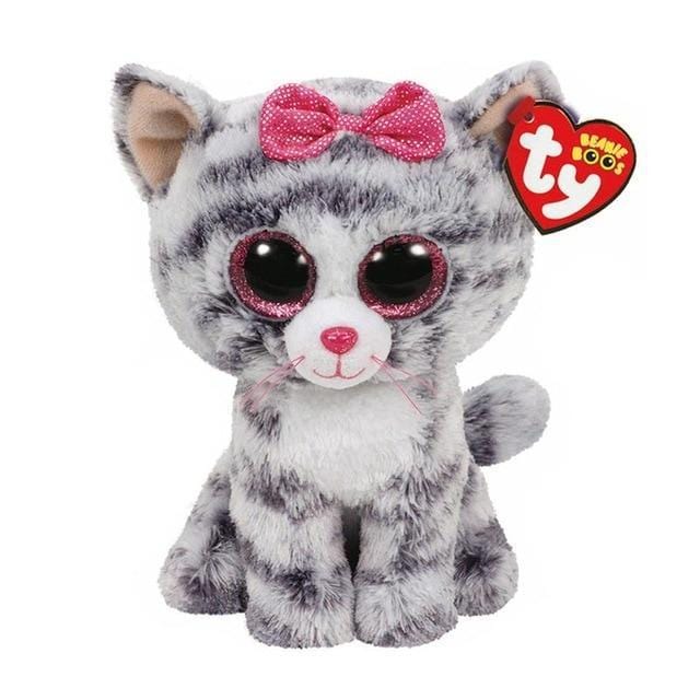 Peluche chat gris TY