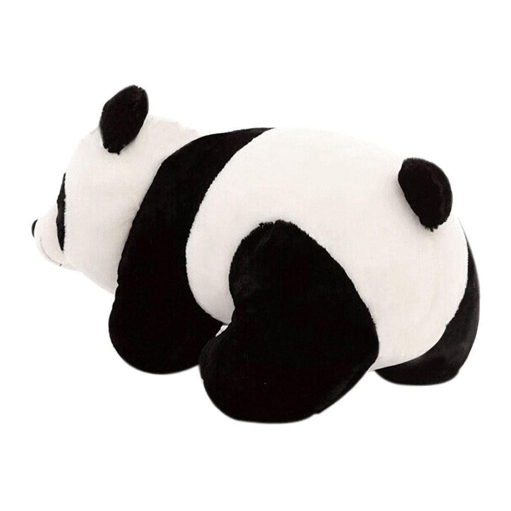 Grosse peluche panda qui aime se faire flatter