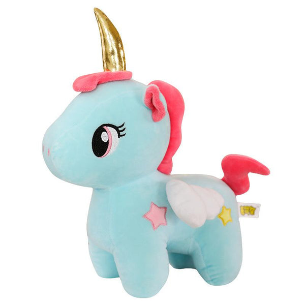 Unicornio best sale azul peluche