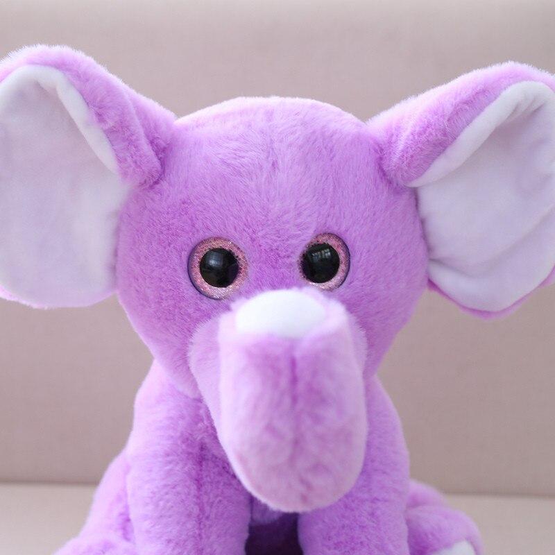Peluche éléphant violet